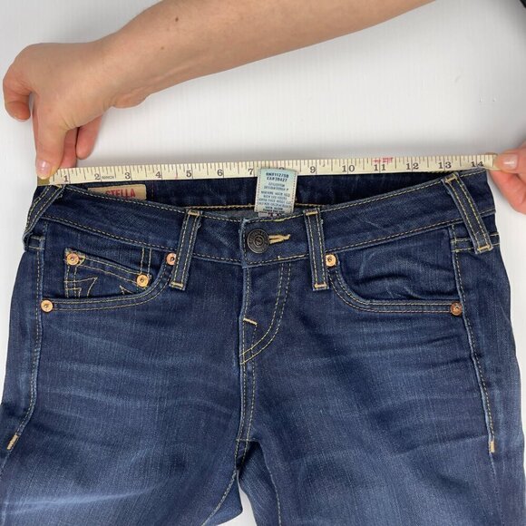 True Religion Stella XXX Low Rise Skinny fit Dark Wash Stretch Jeans Size 26 - Picture 8 of 13